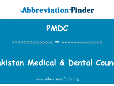 巴基斯坦医疗 & 牙科理事会英文定义是Pakistan Medical & Dental Council,首字母缩写定义是PMDC