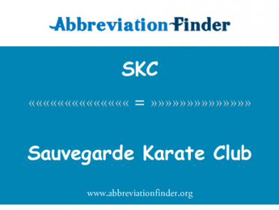 保护问题空手道俱乐部英文定义是Sauvegarde Karate Club,首字母缩写定义是SKC