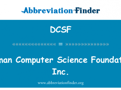 洛斯巴诺斯计算机科学基金会英文定义是Diliman Computer Science Foundation, Inc.,首字母缩写定义是DCSF
