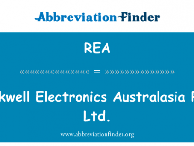 罗克韦尔电子澳大拉西亚 pty 有限公司英文定义是Rockwell Electronics Australasia Pty. Ltd.,首字母缩写定义是REA