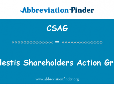 Cellestis 股东行动小组英文定义是Cellestis Shareholders Action Group,首字母缩写定义是CSAG