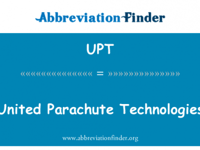 曼联的降落伞技术英文定义是United Parachute Technologies,首字母缩写定义是UPT