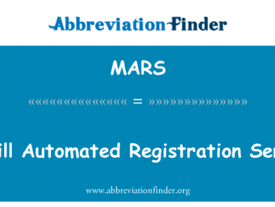 麦吉尔大学自动化注册服务英文定义是McGill Automated Registration Service,首字母缩写定义是MARS