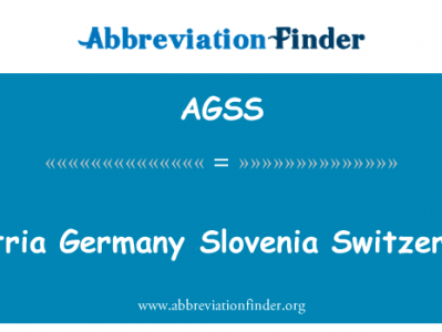 奥地利德国斯洛文尼亚瑞士英文定义是Austria Germany Slovenia Switzerland,首字母缩写定义是AGSS