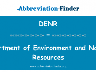 环境部和自然资源英文定义是Department of Environment and Natural Resources,首字母缩写定义是DENR