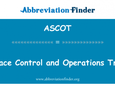 空域控制和操作培训师英文定义是Airspace Control and Operations Trainer,首字母缩写定义是ASCOT