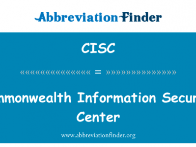 英联邦信息安全中心英文定义是Commonwealth Information Security Center,首字母缩写定义是CISC
