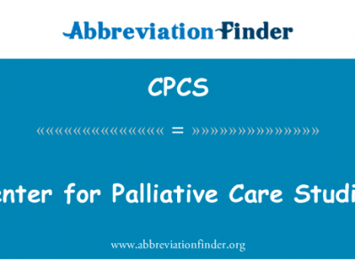 姑息治疗研究中心英文定义是Center for Palliative Care Studies,首字母缩写定义是CPCS