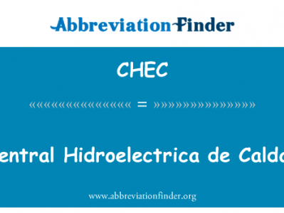 中央 Hidroelectrica 达斯英文定义是Central Hidroelectrica de Caldas,首字母缩写定义是CHEC