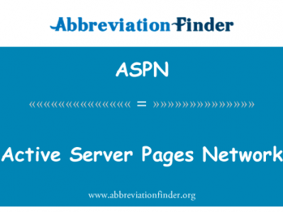 活动服务器页面网络英文定义是Active Server Pages Network,首字母缩写定义是ASPN