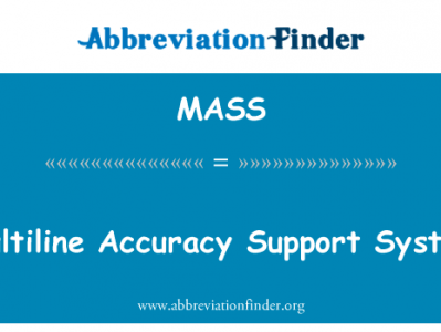 多行精度支持系统英文定义是Multiline Accuracy Support System,首字母缩写定义是MASS