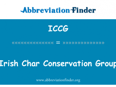爱尔兰 Char 保育团体英文定义是Irish Char Conservation Group,首字母缩写定义是ICCG