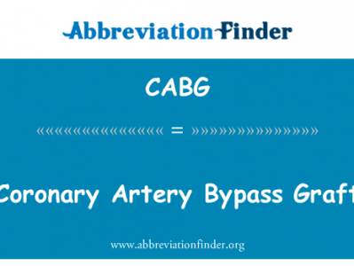冠状动脉旁路移植术英文定义是Coronary Artery Bypass Graft,首字母缩写定义是CABG