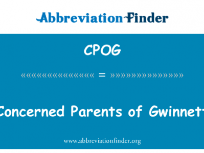 忧心忡忡的家长们的格温莱特英文定义是Concerned Parents of Gwinnett,首字母缩写定义是CPOG