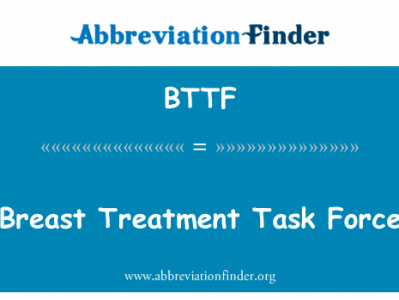 乳腺癌治疗工作队英文定义是Breast Treatment Task Force,首字母缩写定义是BTTF