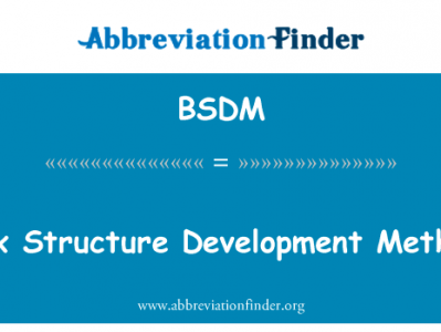 框结构开发方法英文定义是Box Structure Development Method,首字母缩写定义是BSDM