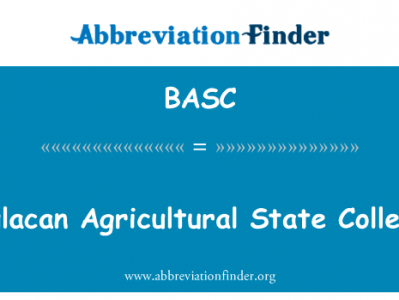布拉干省农业州立学院英文定义是Bulacan Agricultural State College,首字母缩写定义是BASC