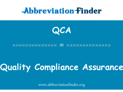 质量保证法规遵从性英文定义是Quality Compliance Assurance,首字母缩写定义是QCA