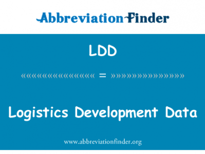 物流发展数据英文定义是Logistics Development Data,首字母缩写定义是LDD