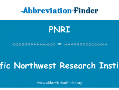 太平洋西北研究院英文定义是Pacific Northwest Research Institute,首字母缩写定义是PNRI