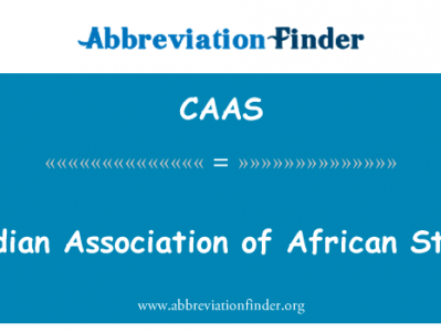 加拿大非洲研究协会英文定义是Canadian Association of African Studies,首字母缩写定义是CAAS