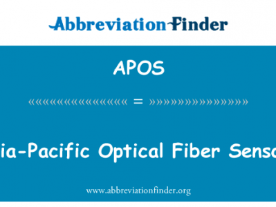 亚太光纤传感器英文定义是Asia-Pacific Optical Fiber Sensors,首字母缩写定义是APOS