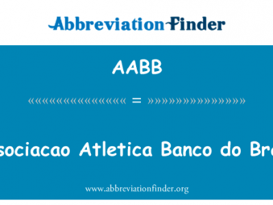 创作人马竞 Banco do 巴西英文定义是Associacao Atletica Banco do Brasil,首字母缩写定义是AABB