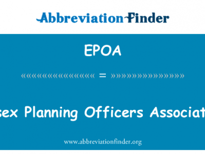 艾塞克斯规划人员协会英文定义是Essex Planning Officers Association,首字母缩写定义是EPOA