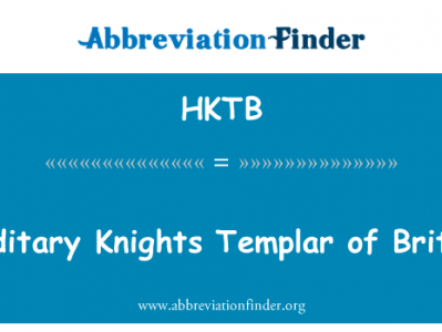 不列颠尼亚的圣殿的遗传性骑士团英文定义是Hereditary Knights Templar of Britannia,首字母缩写定义是HKTB