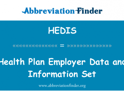 健康计划的雇主数据和信息集英文定义是Health Plan Employer Data and Information Set,首字母缩写定义是HEDIS