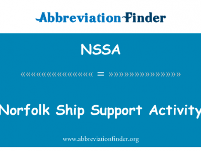 诺福克船支持活动英文定义是Norfolk Ship Support Activity,首字母缩写定义是NSSA