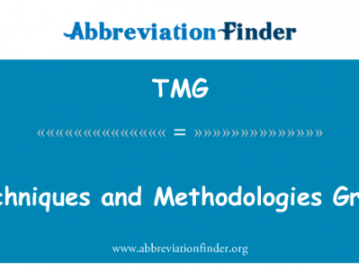 技术和方法组英文定义是Techniques and Methodologies Group,首字母缩写定义是TMG