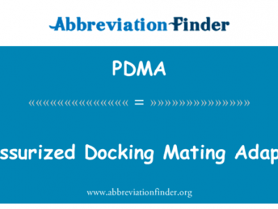 加压对接交配适配器英文定义是Pressurized Docking Mating Adapter,首字母缩写定义是PDMA