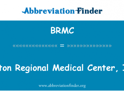 波士顿区域医疗中心有限公司。英文定义是Boston Regional Medical Center, Inc.,首字母缩写定义是BRMC