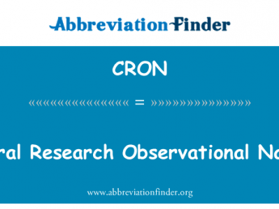 中央研究观测舱英文定义是Central Research Observational Nacelle,首字母缩写定义是CRON