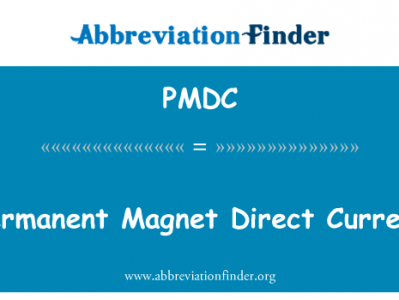 永磁直流电流英文定义是Permanent Magnet Direct Current,首字母缩写定义是PMDC
