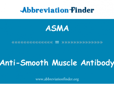 抗平滑肌抗体英文定义是Anti-Smooth Muscle Antibody,首字母缩写定义是ASMA
