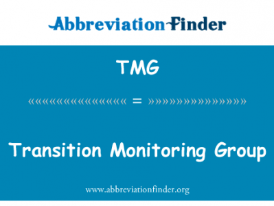 监测组的转型英文定义是Transition Monitoring Group,首字母缩写定义是TMG