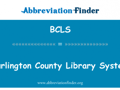 伯灵顿县图书馆系统英文定义是Burlington County Library System,首字母缩写定义是BCLS