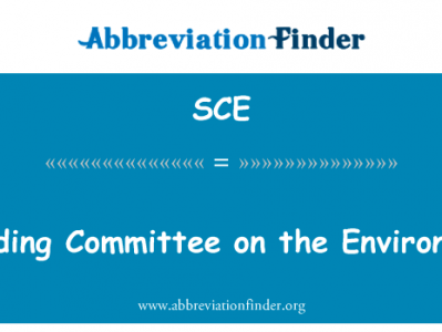 常设委员会对环境英文定义是Standing Committee on the Environment,首字母缩写定义是SCE