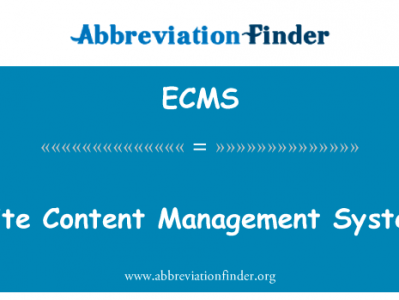 精英内容管理系统英文定义是Elite Content Management System,首字母缩写定义是ECMS