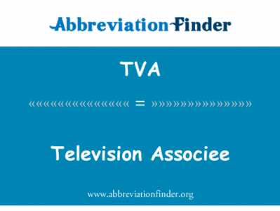 电视 Associee英文定义是Television Associee,首字母缩写定义是TVA