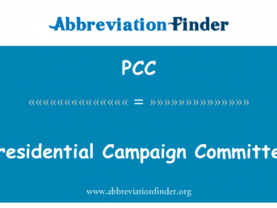 总统竞选委员会英文定义是Presidential Campaign Committee,首字母缩写定义是PCC