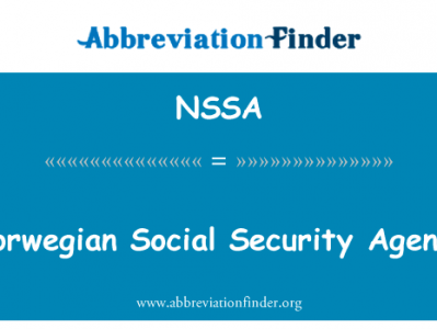 挪威社会安全机构英文定义是Norwegian Social Security Agency,首字母缩写定义是NSSA