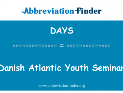 丹麦大西洋青年研讨会英文定义是Danish Atlantic Youth Seminar,首字母缩写定义是DAYS