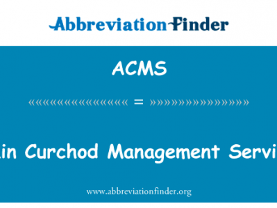 阿兰 · 屈尔绍管理服务英文定义是Alain Curchod Management Services,首字母缩写定义是ACMS