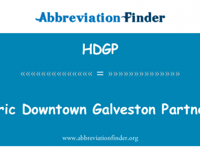 具有历史意义的市中心加尔维斯顿的伙伴关系英文定义是Historic Downtown Galveston Partnership,首字母缩写定义是HDGP