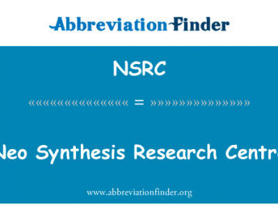 新合成研究中心英文定义是Neo Synthesis Research Centre,首字母缩写定义是NSRC