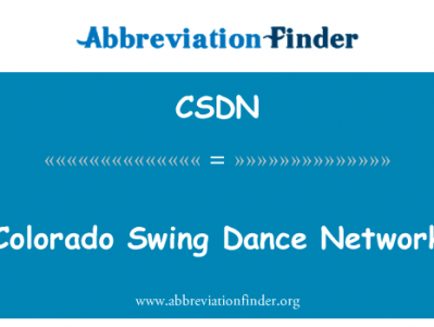 科罗拉多州摇摆舞曲网英文定义是Colorado Swing Dance Network,首字母缩写定义是CSDN