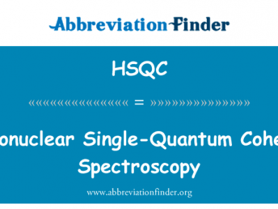 异核单量子相干谱英文定义是Heteronuclear Single-Quantum Coherence Spectroscopy,首字母缩写定义是HSQC